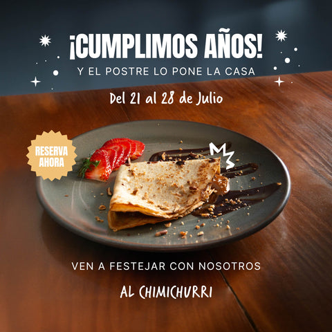 Aniversario Chimi | Postre del Día GRATIS